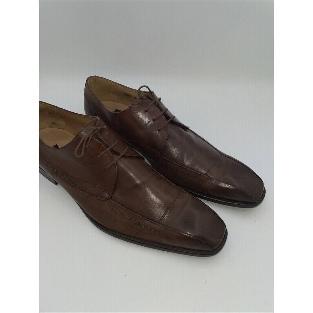 Mercanti Fiorentini Oxfords Apron Toe Shoes US 13 Brown‎ Leather ITALY